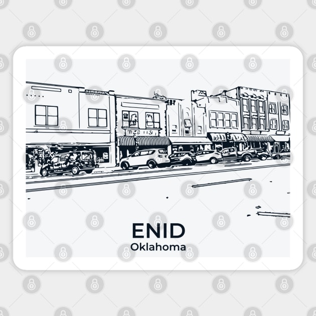 Enid - Oklahoma Magnet by Lakeric